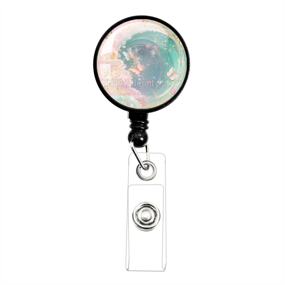 Reel Oil - Pink Oil Painting Series Glass Cabochon