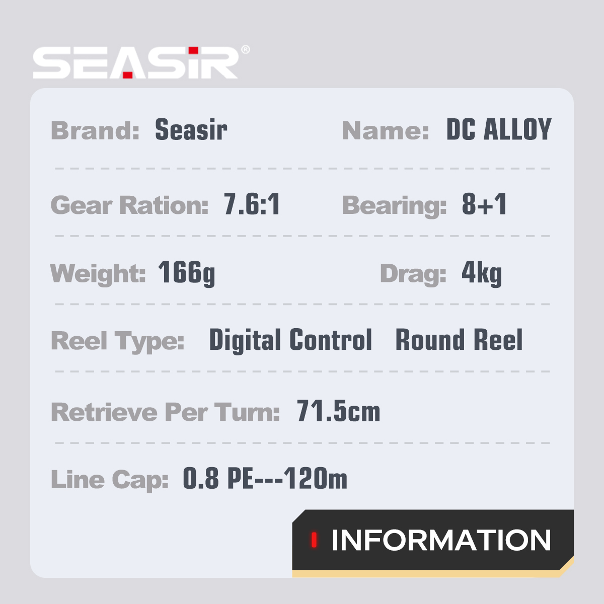 SEASIR DC Alloy ALL-metal Roun - Fly Reel ulasan dan harga