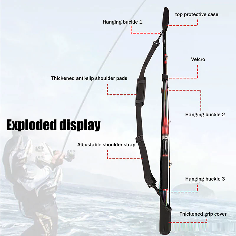 Adjustable Fishing Rod Storage - Reel Bag ulasan dan harga