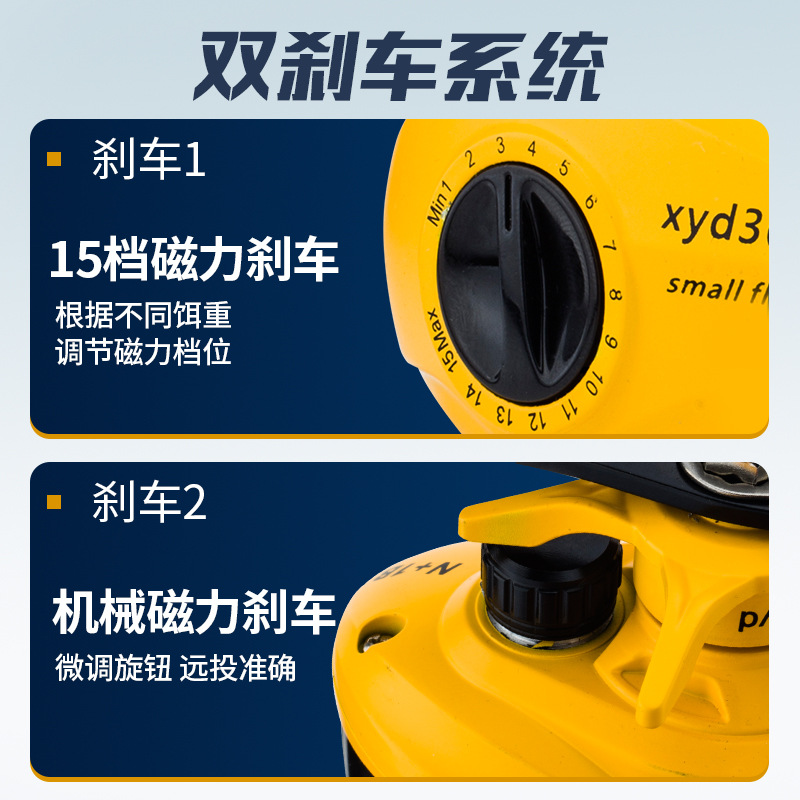 Yellow N+1 Bb Baitcasting Reel - Ice Fishing Reel ulasan dan harga
