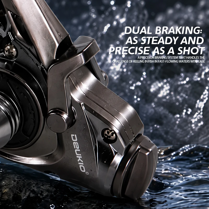 DEUKIO Mini Double Brake Desig - Ice Fishing Reel ulasan dan harga